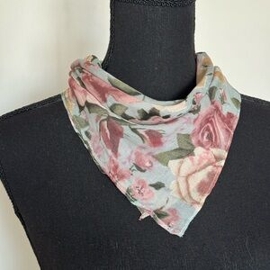 Patricia Nash Floral Scarf in Pink and Cream